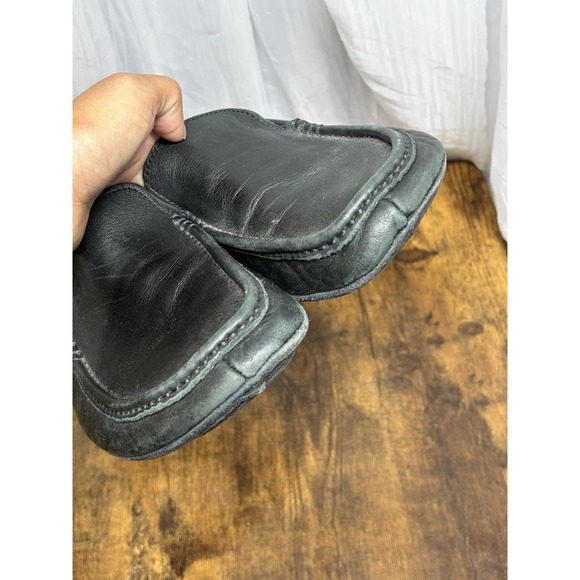 Tatami by Birkenstock Men's 41 Leather Loafers Black Comfort Slip On Moc Toe - Picture 9 of 10